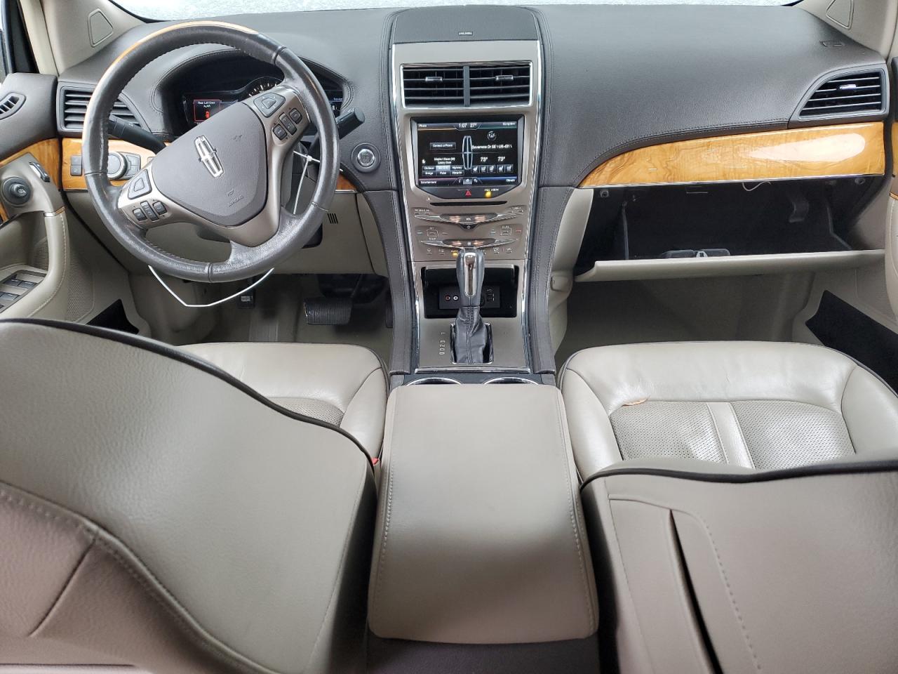 2014 Lincoln MKX VIN 2LMDJ6JK8EBL20108 Copart auction photo, front end / side damage thumbnail 8