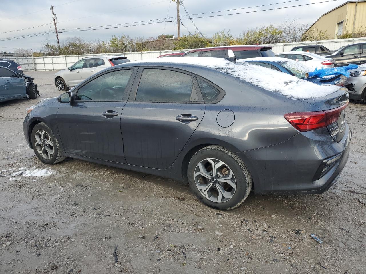 2021 KIA Forte VIN 3KPF24AD1ME371307 Copart auction photo, side / front end damage thumbnail 2