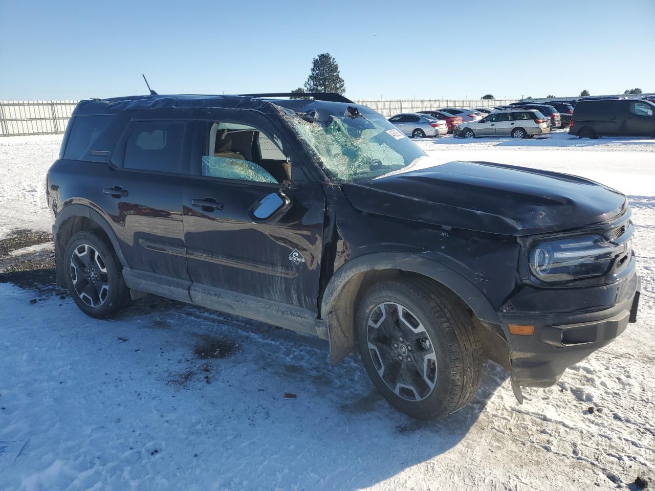 2021 Ford Bronco VIN 3FMCR9C6XMRA38554 Copart auction photo, rollover damage thumbnail 4