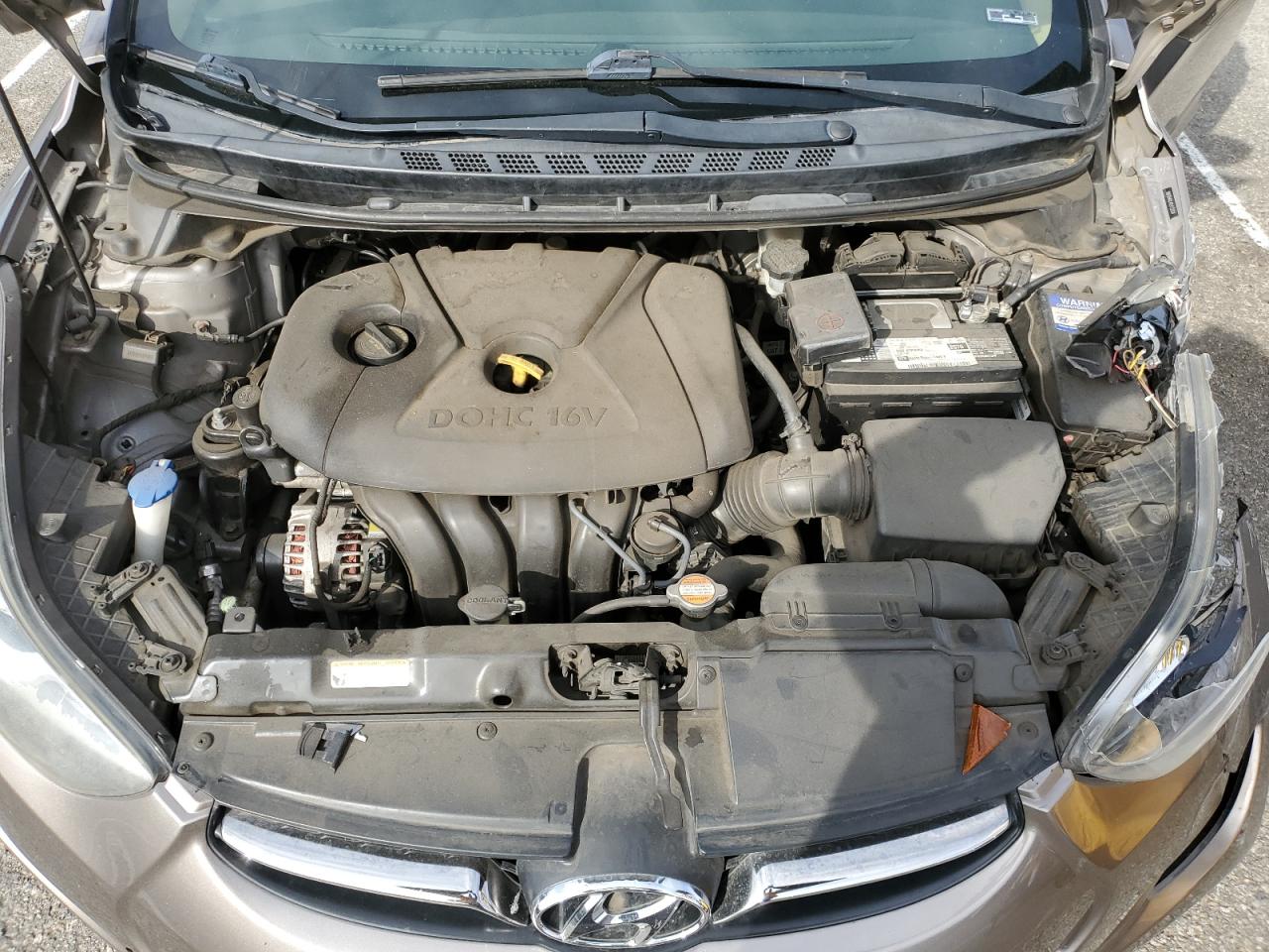 2012 Hyundai Elantra VIN 5NPDH4AE4CH132424 Copart auction photo, side / front end damage thumbnail 11