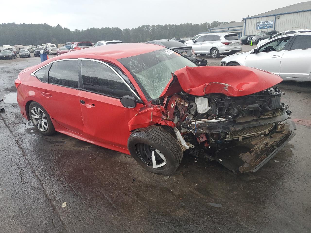 2024 Honda Civic VIN 2HGFE2F28RH576719 Copart auction photo, front end damage thumbnail 4