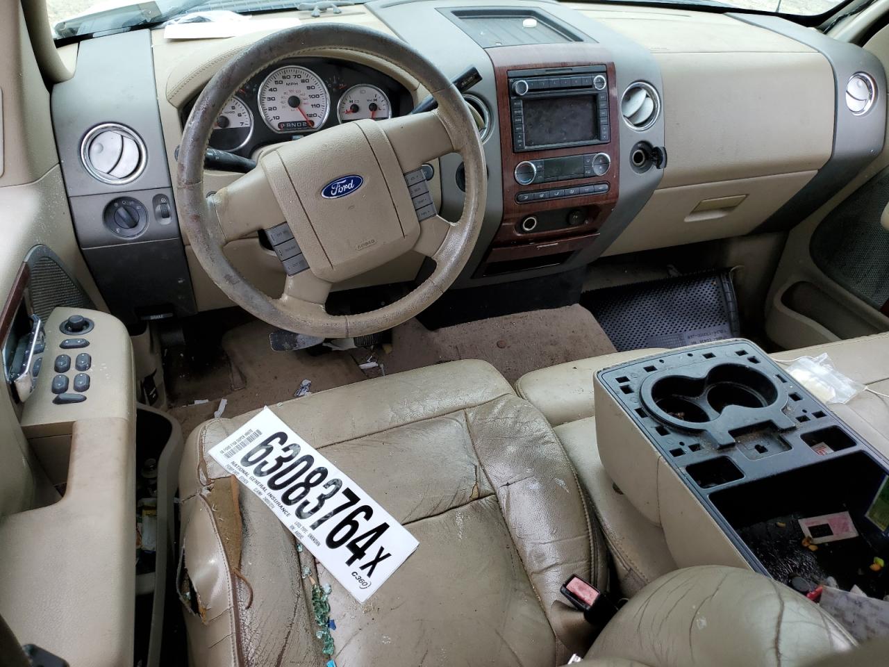 2008 Ford F-150 VIN 1FTPW14V08FA48342 Copart auction photo, front end / undercarriage damage thumbnail 8