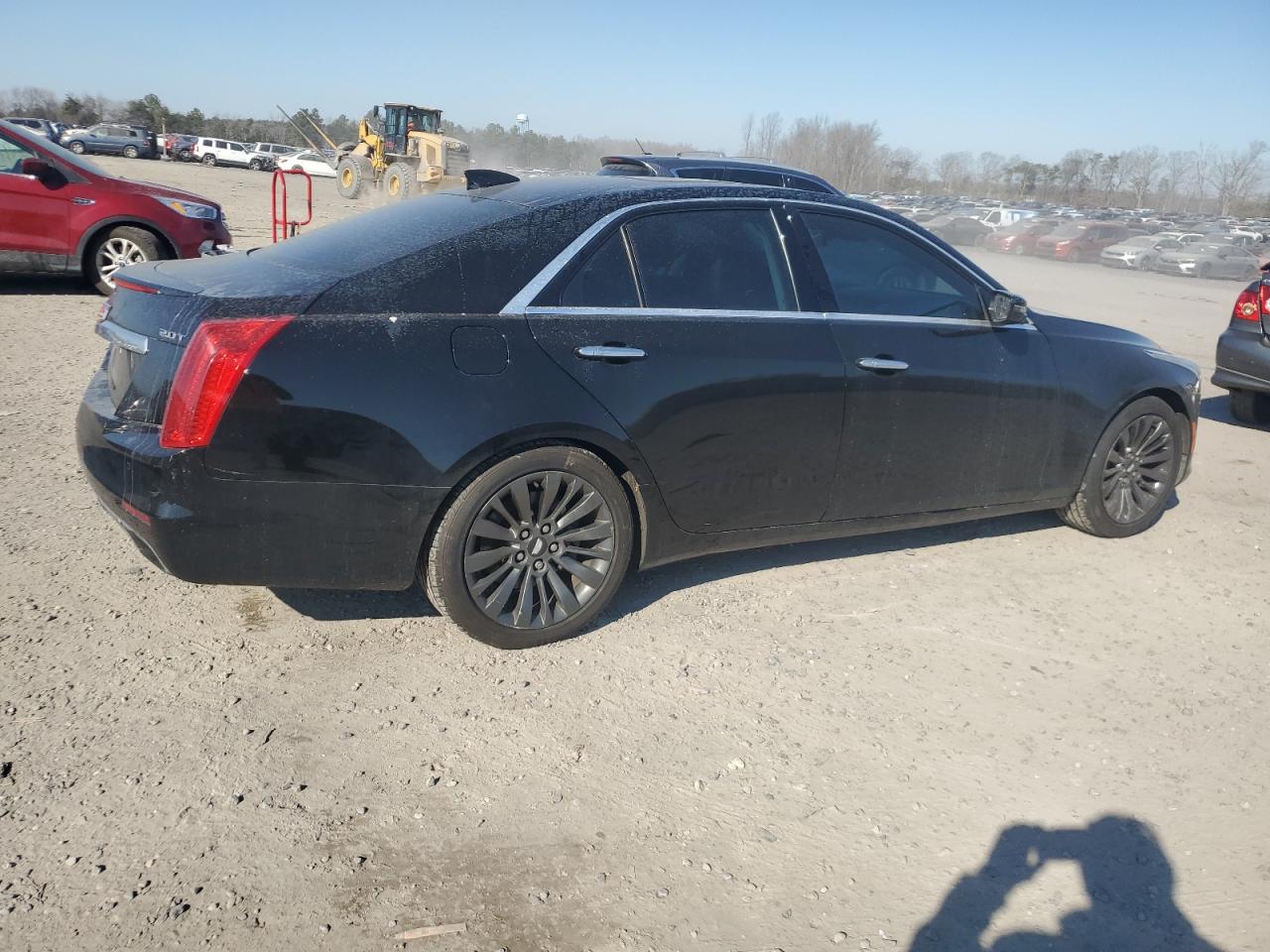 2016 Cadillac CTS VIN 1G6AX5SX6G0197258 Copart auction photo, rear end / side damage thumbnail 3