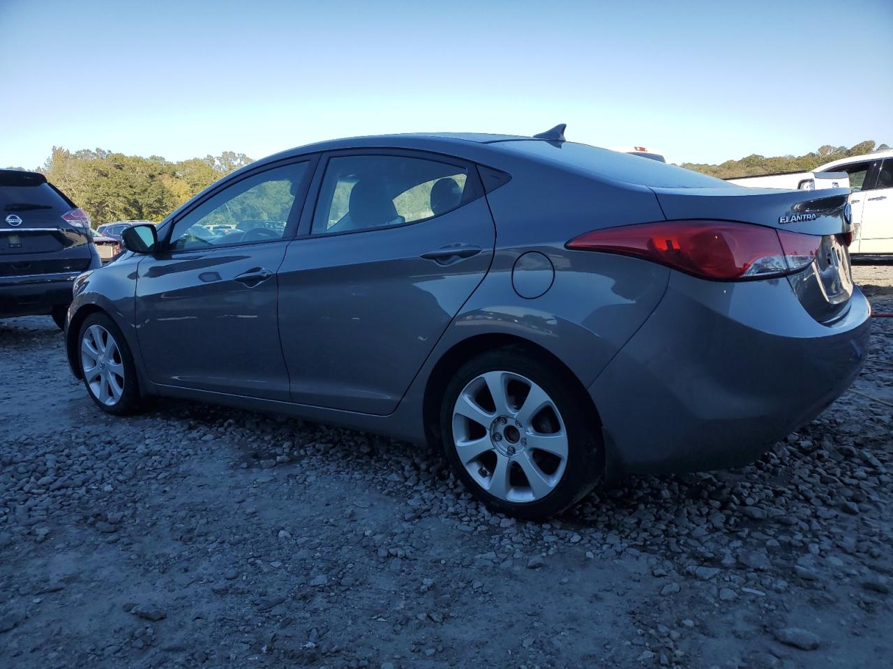 2013 Hyundai Elantra VIN 5NPDH4AE2DH232202 Copart auction photo, front end / side damage thumbnail 2