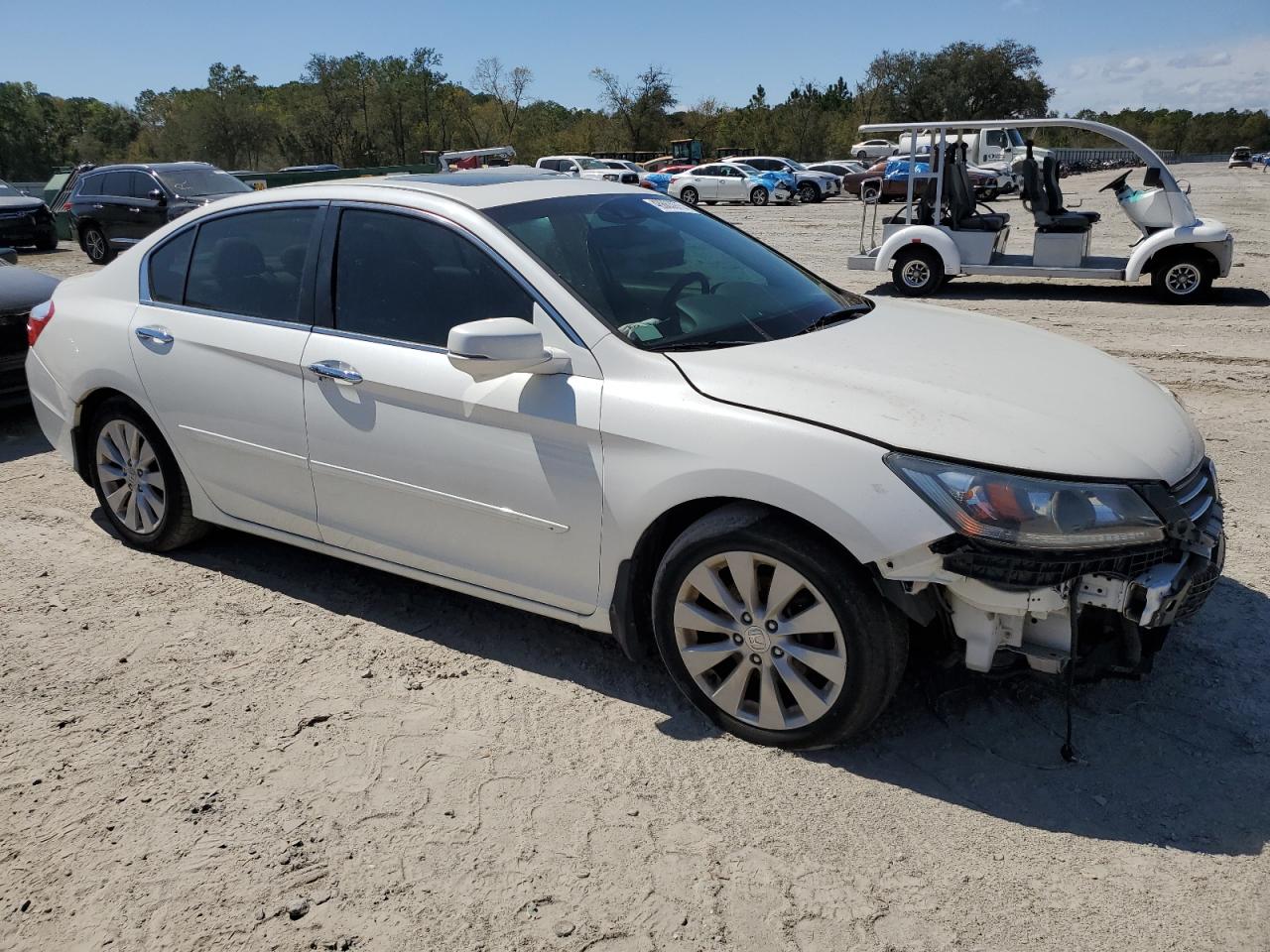 2013 Honda Accord VIN 1HGCR2F81DA164600 Copart auction photo, front end damage thumbnail 4