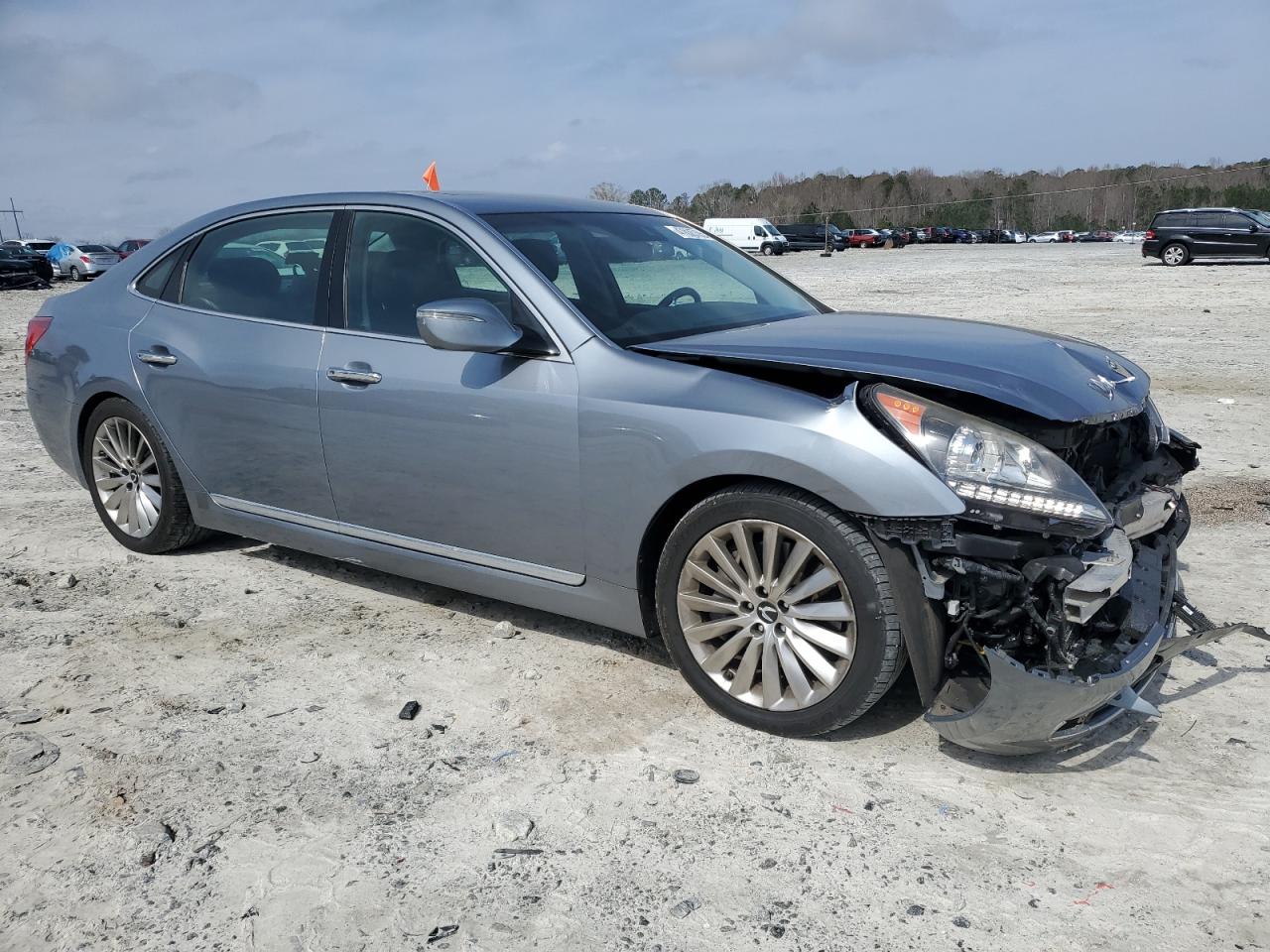 2014 Hyundai Equus VIN KMHGH4JH7EU084008 Copart auction photo, front end damage thumbnail 4