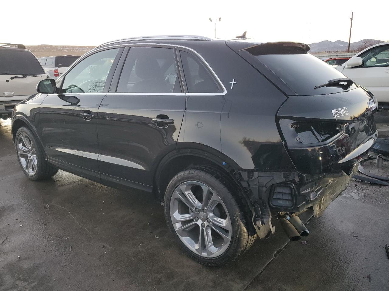 2015 Audi Q3 VIN WA1FFCFS5FR013425 Copart auction photo, rear end damage thumbnail 2
