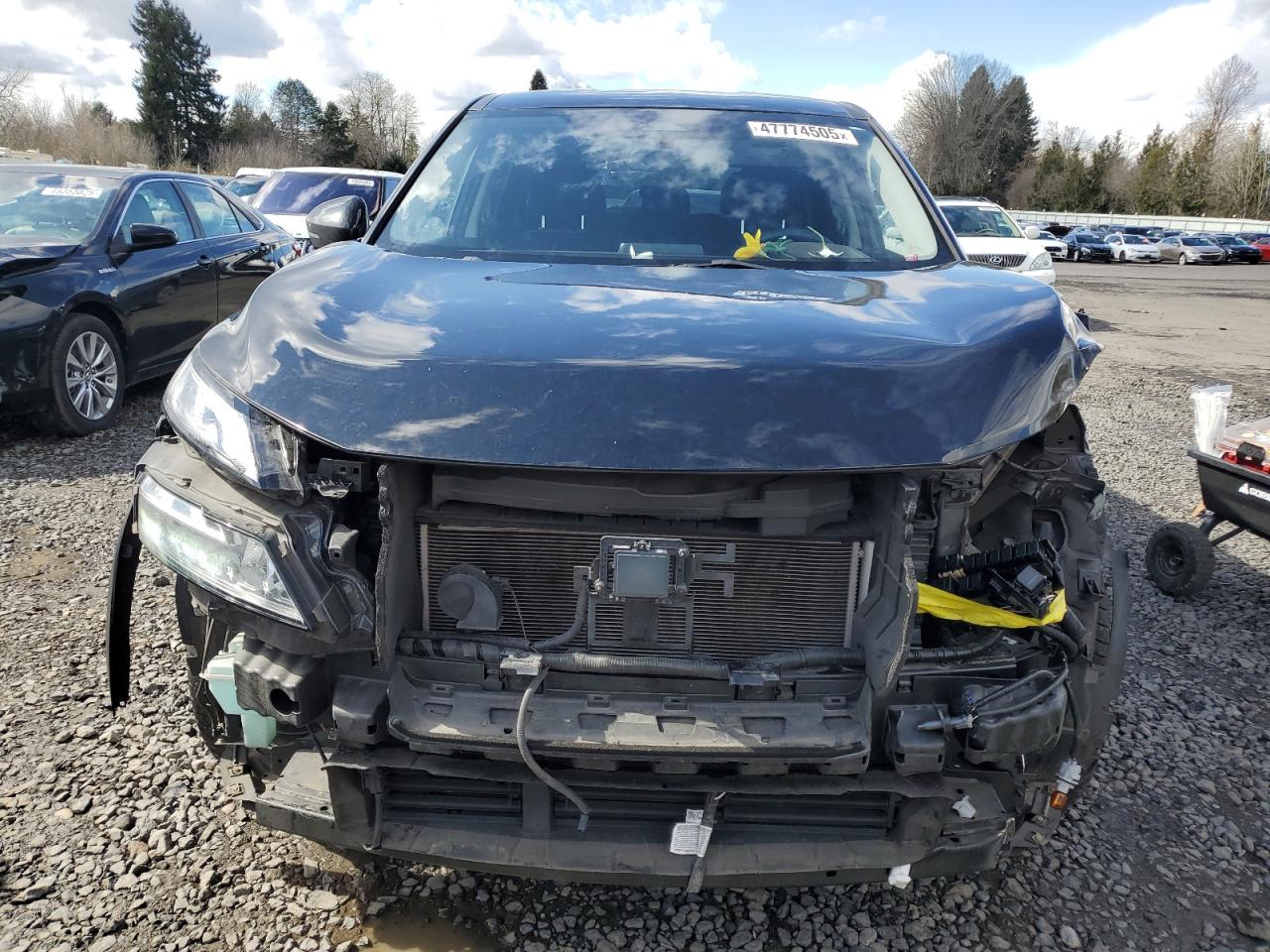 2021 Nissan Rogue VIN JN8AT3BB2MW221814 Copart auction photo, front end / rear end damage thumbnail 5
