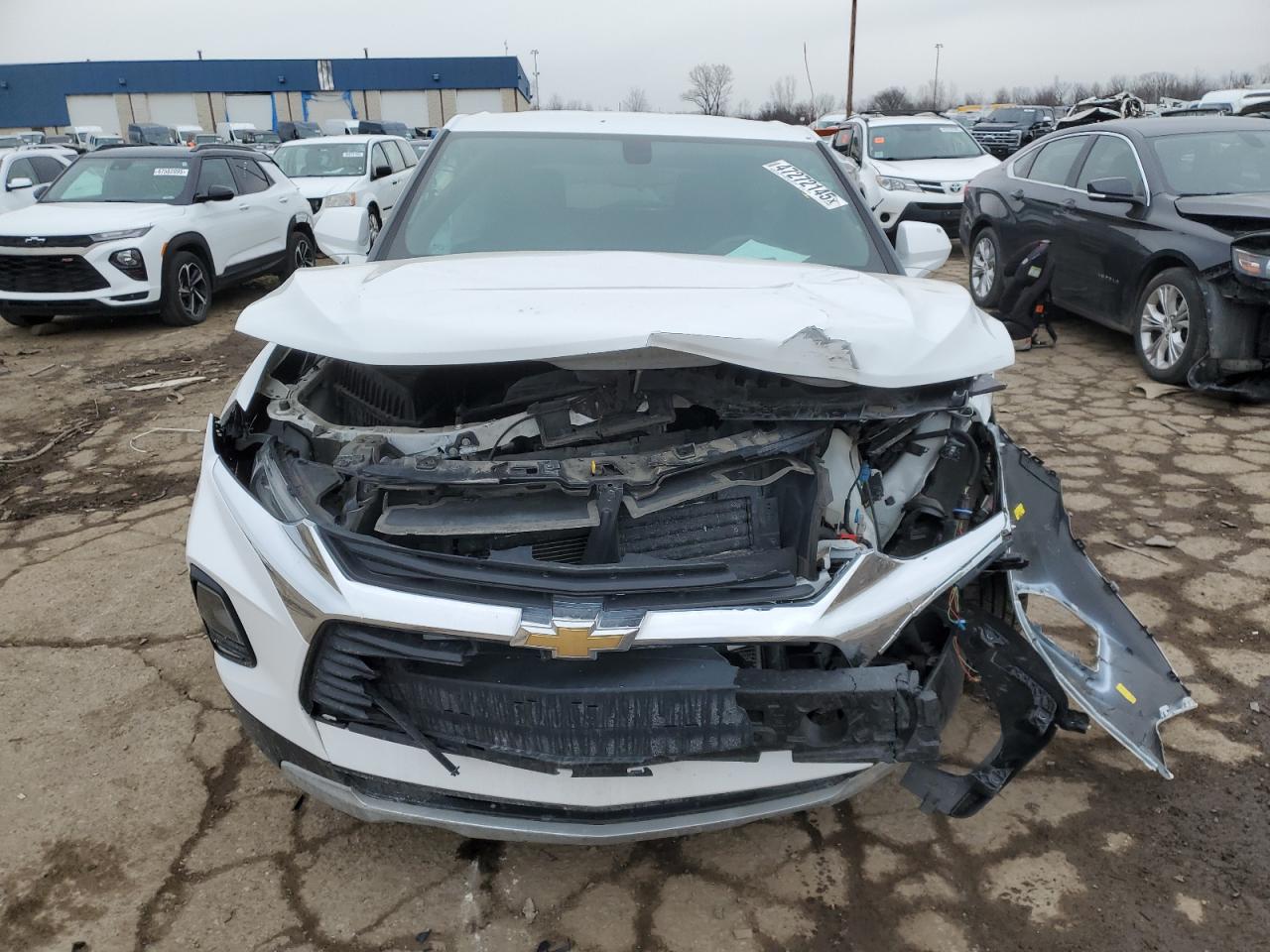 2021 Chevrolet Blazer VIN 3GNKBBRA9MS512470 Copart auction photo, front end / rear end damage thumbnail 5