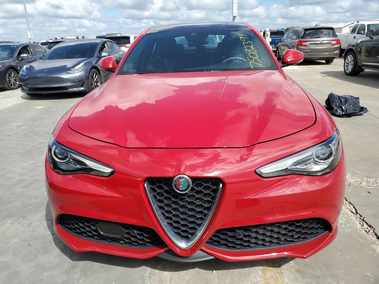2022 Alfa Romeo Giulia VIN ZARFAMBN2N7660407 Copart auction photo, water/flood damage thumbnail 5
