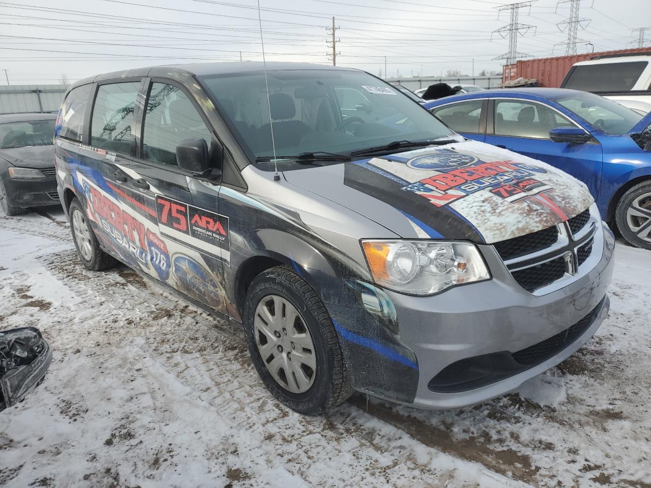 2016 Dodge Caravan VIN 2C4RDGBG4GR396982 Copart auction photo, side damage thumbnail 4