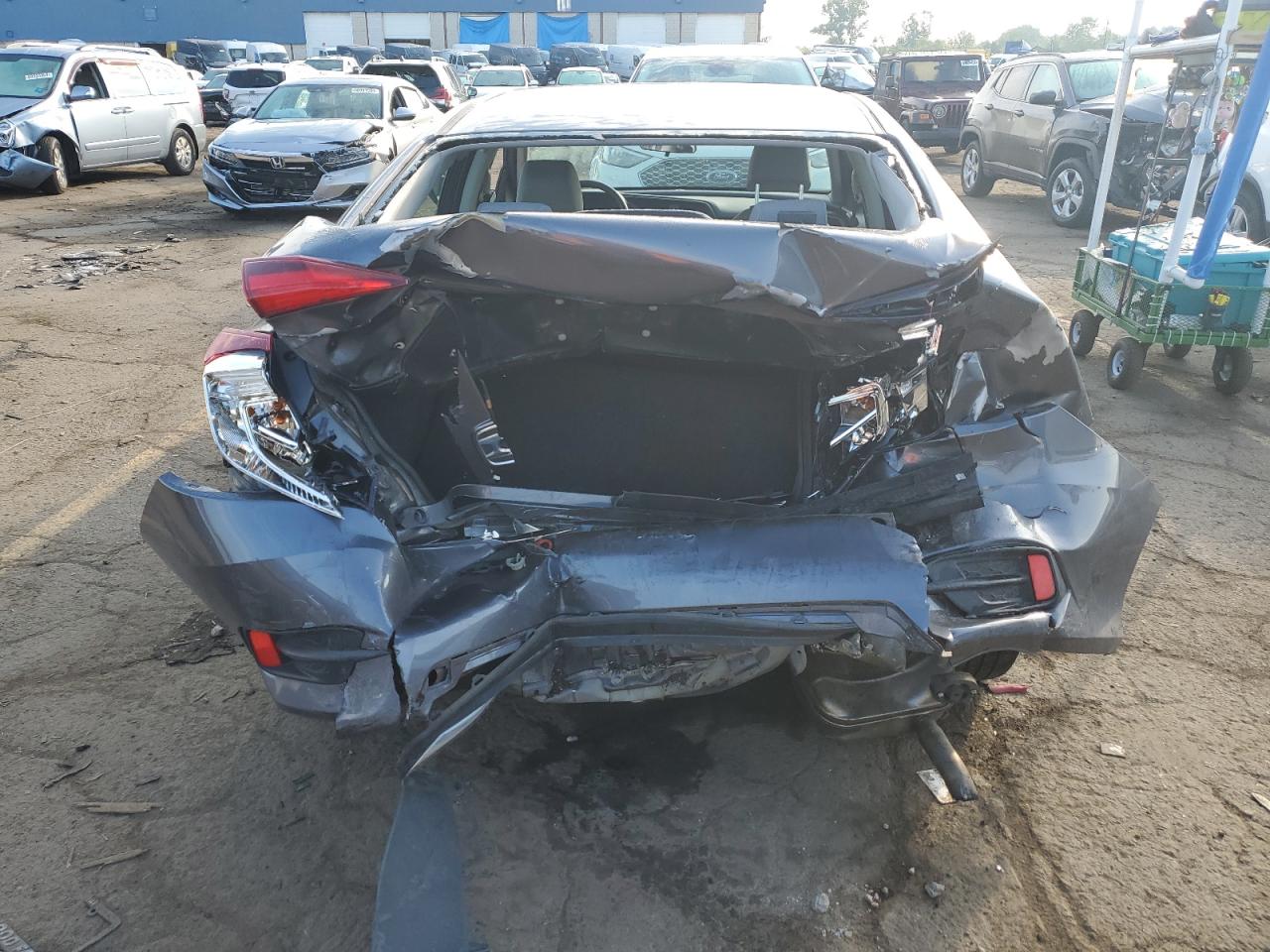 2019 Honda Civic VIN 2HGFC2F66KH510524 Copart auction photo, rear end / front end damage thumbnail 6