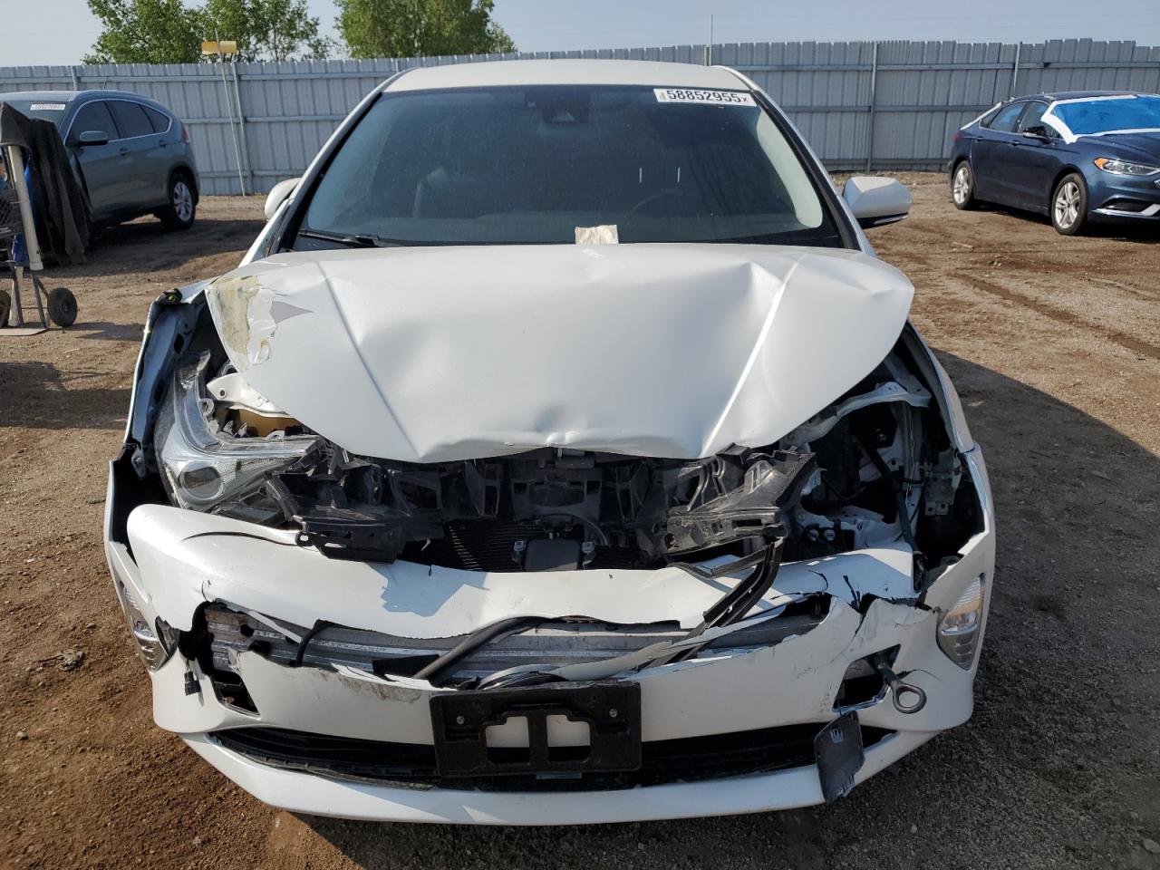 2016 Toyota Prius VIN JTDKARFU9G3014895 Copart auction photo, front end / side damage thumbnail 5