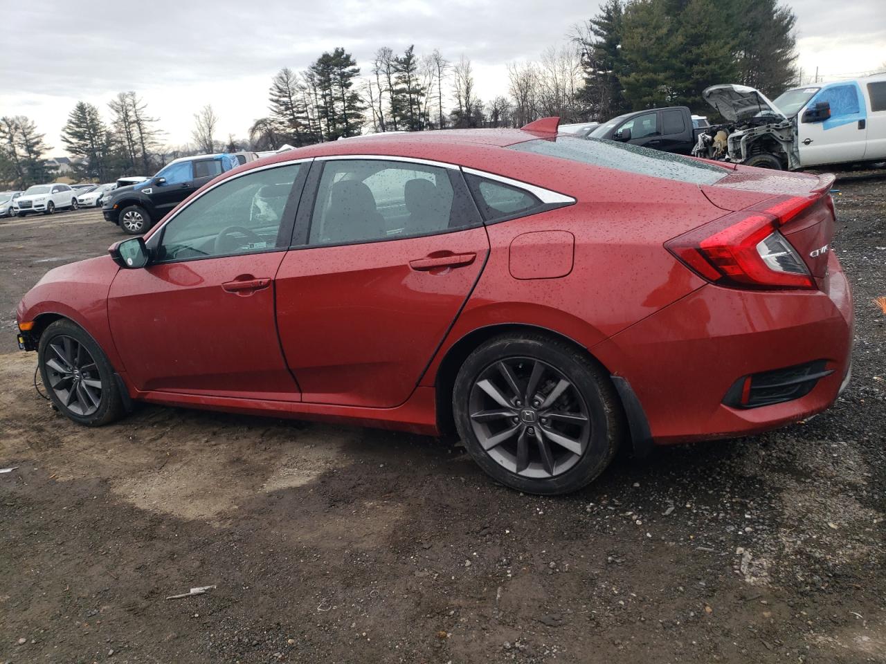 2020 Honda Civic VIN 19XFC1F35LE205026 Copart auction photo, front end / minor dent/scratches damage thumbnail 2