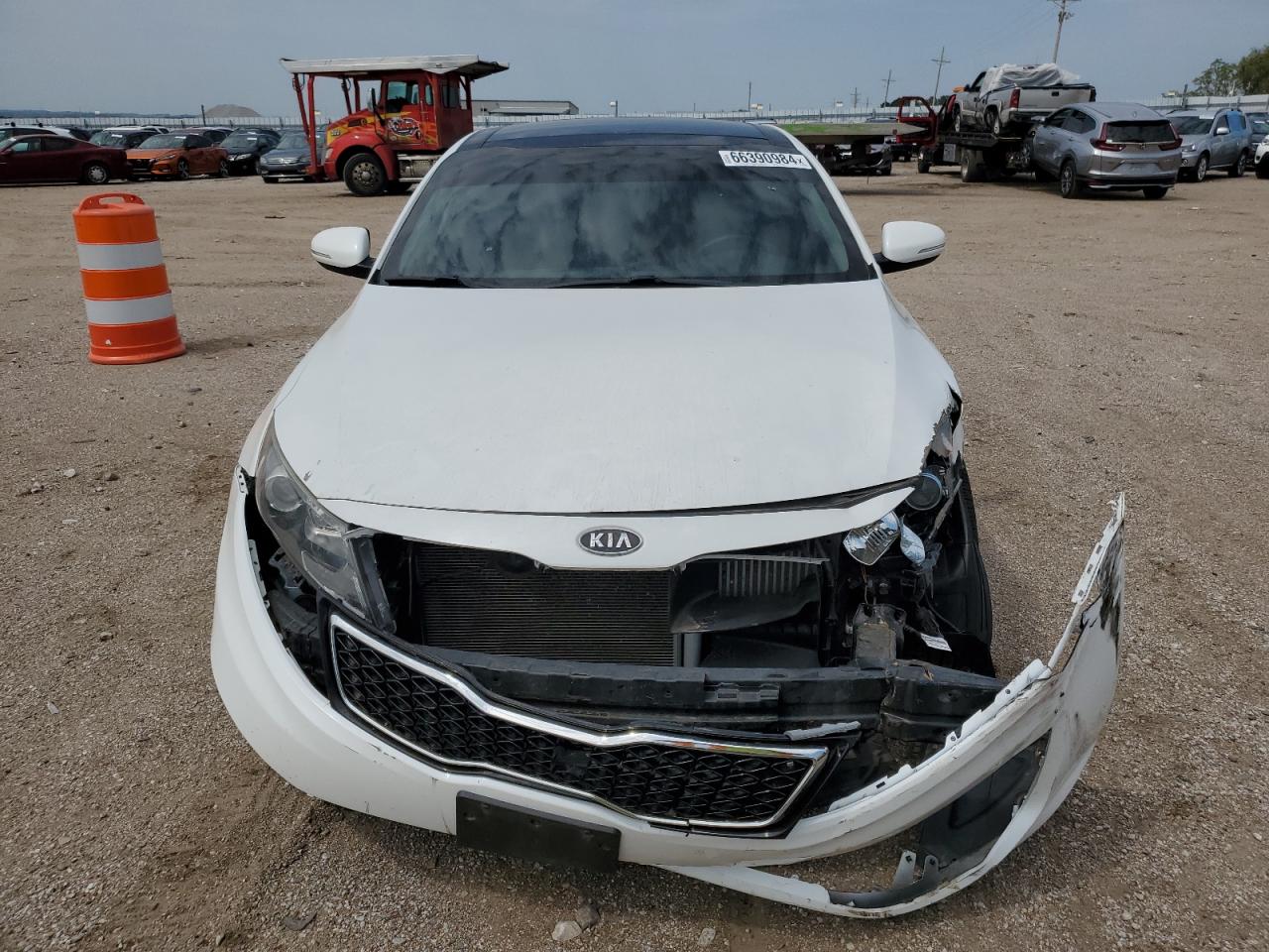 2012 KIA Optima VIN 5XXGR4A63CG008272 Copart auction photo, front end damage thumbnail 5