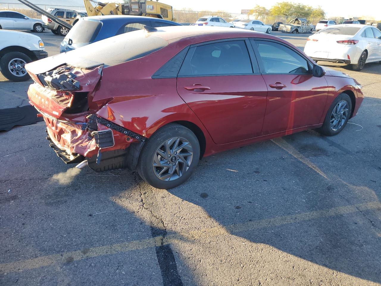 2024 Hyundai Elantra VIN KMHLM4DJXRU104184 Copart auction photo, rear end damage thumbnail 3