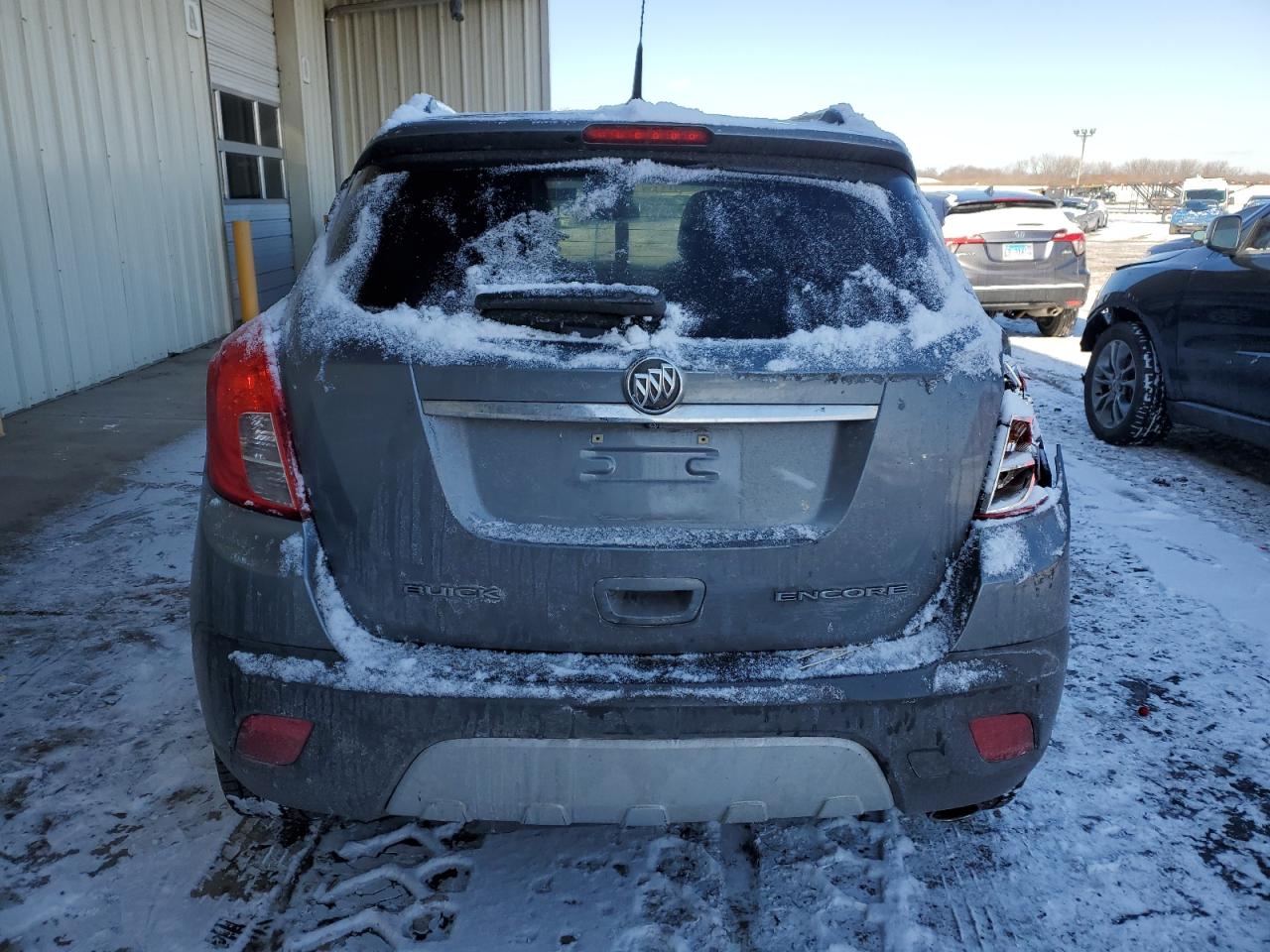 2014 Buick Encore VIN KL4CJBSB3EB676355 Copart auction photo, front end / rear end damage thumbnail 6