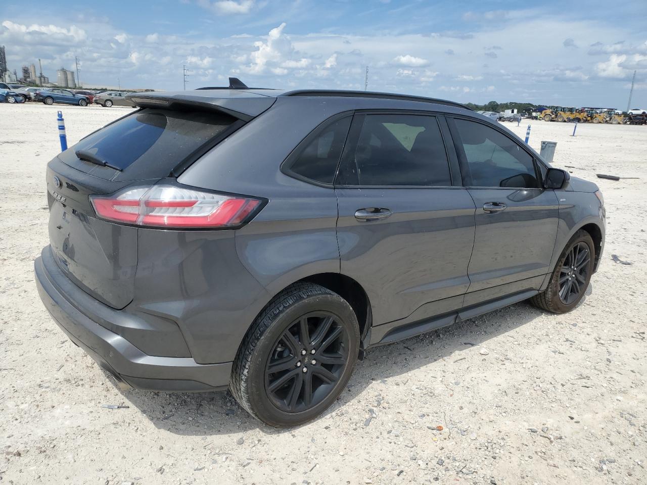2021 Ford Edge VIN 2FMPK3J94MBA43649 Copart auction photo, side / front end damage thumbnail 3