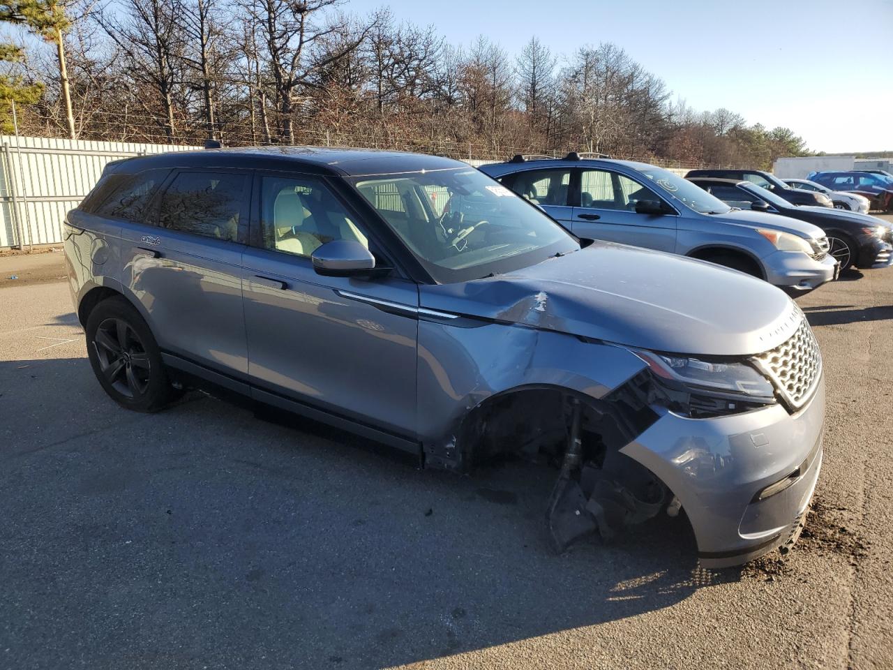 2020 Land Rover Range Rover VIN SALYB2EX1LA291615 Copart auction photo, side / front end damage thumbnail 4