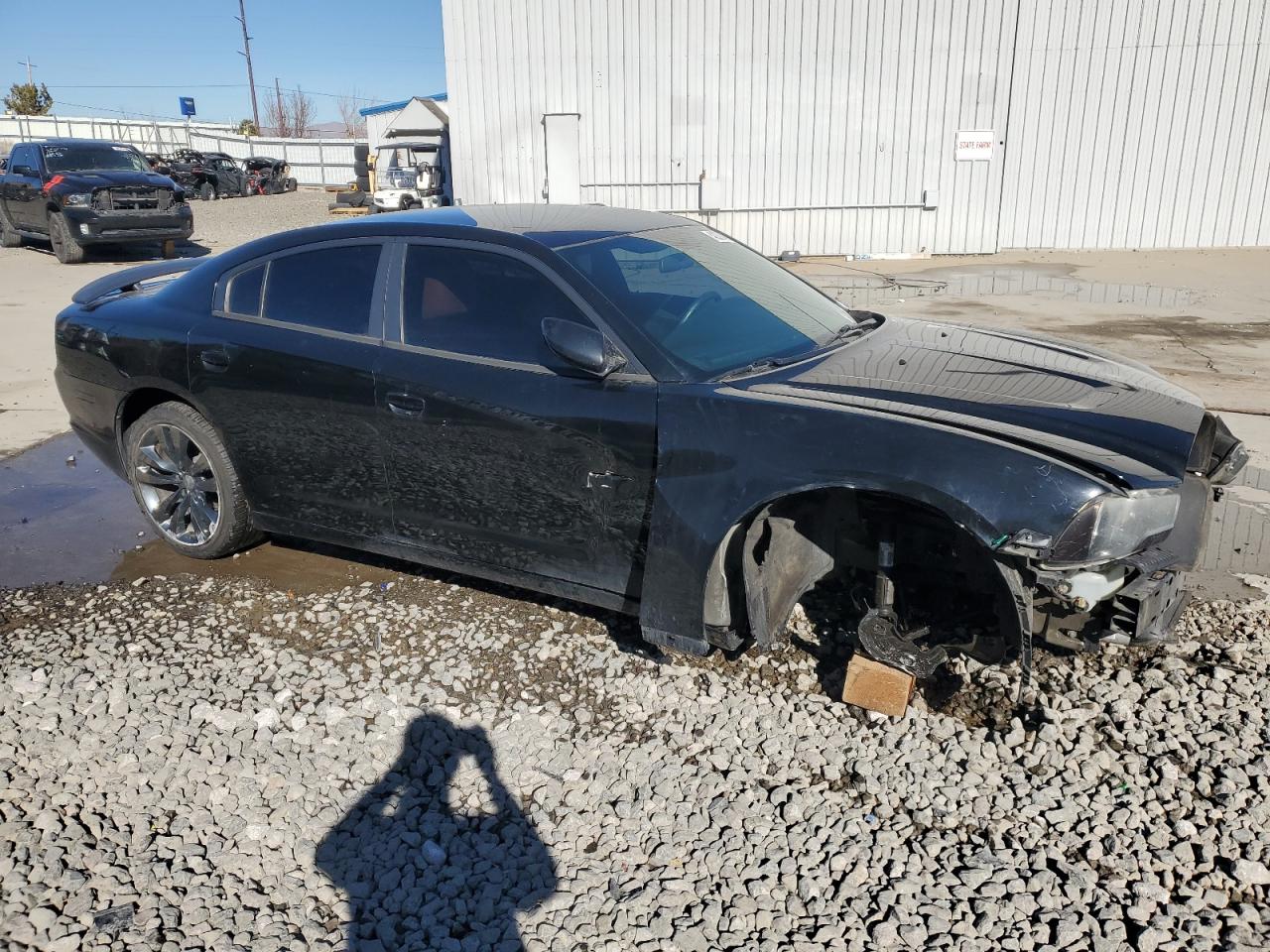 2014 Dodge Charger VIN 2C3CDXBG2EH326409 Copart auction photo, front end / side damage thumbnail 4