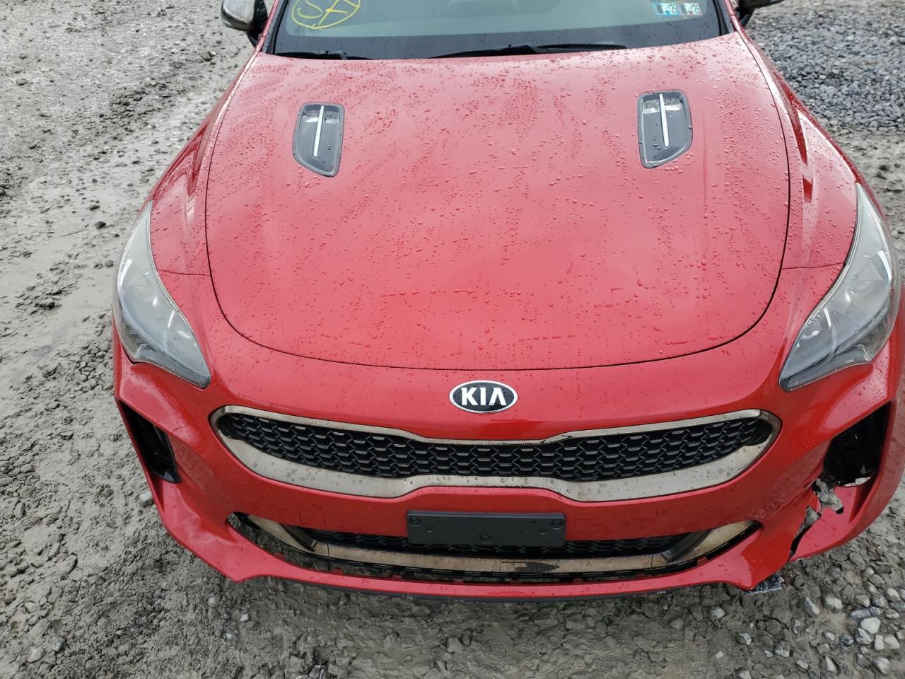 2019 KIA Stinger VIN KNAE35LC7K6044512 Copart auction photo, side / front end damage thumbnail 11
