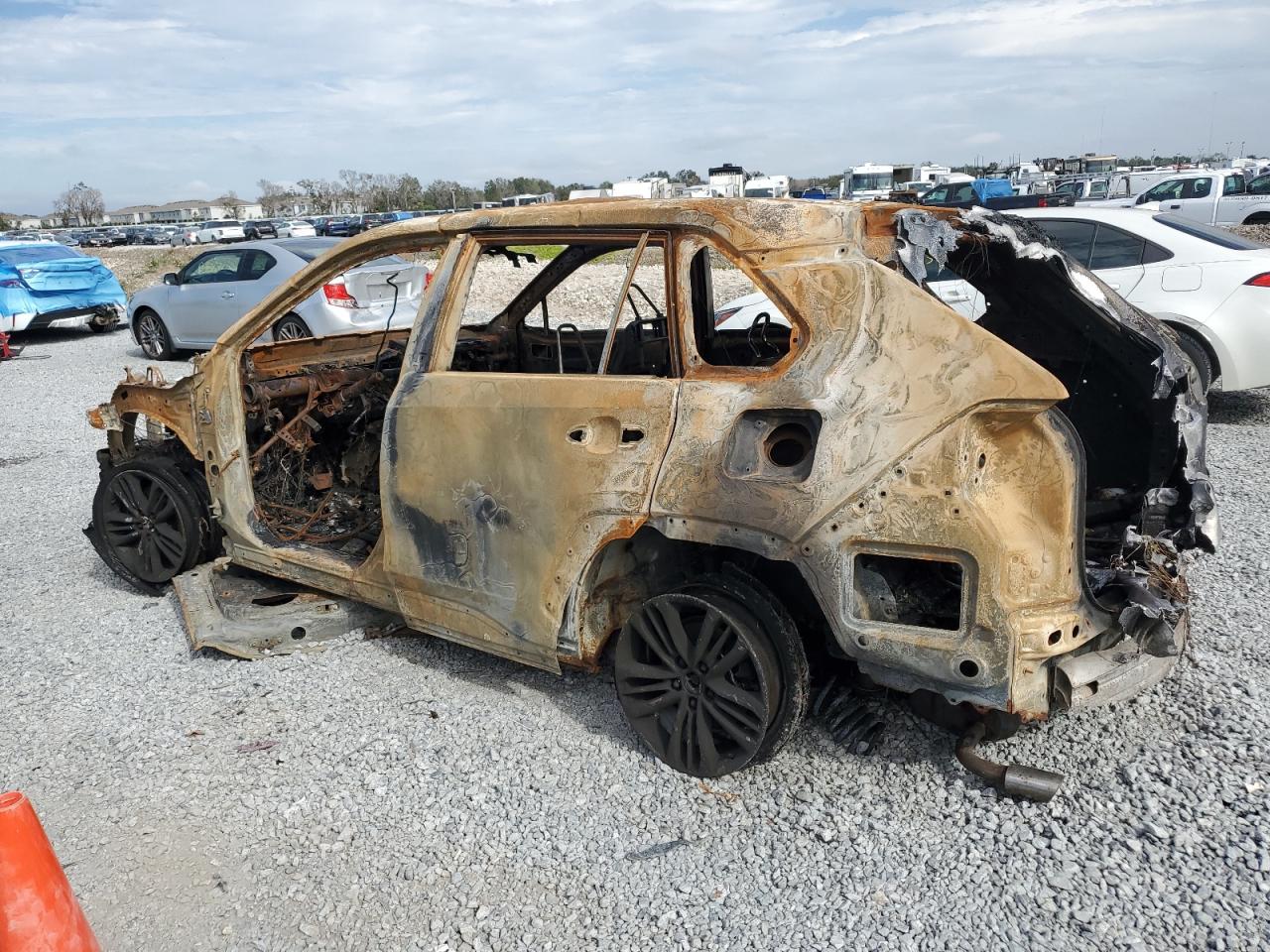 2022 Toyota RAV 4 VIN 2T3F1RFV8NC278826 Copart auction photo, burn damage thumbnail 2