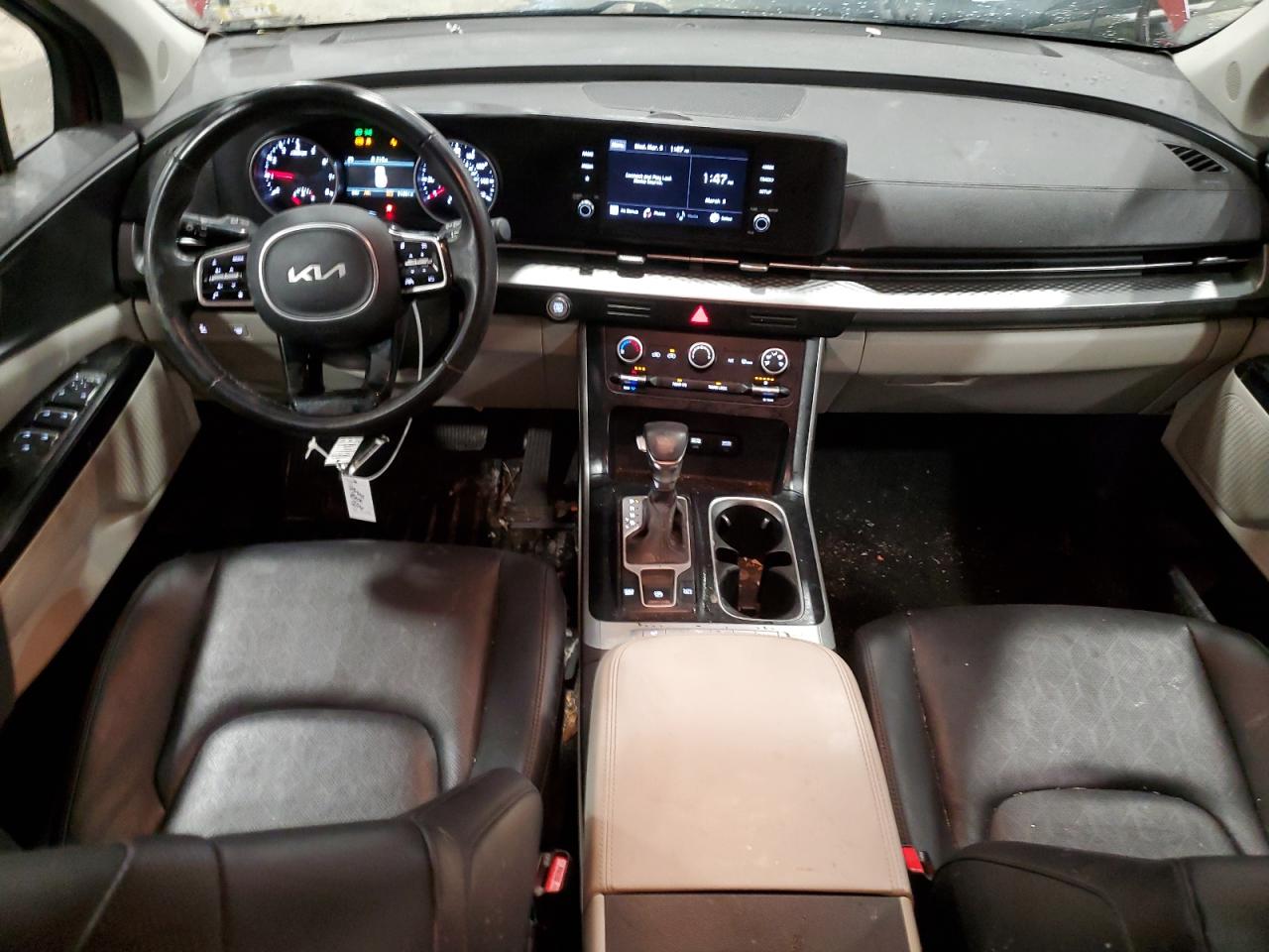 2022 KIA Carnival VIN KNDNB4H33N6168337 Copart auction photo, front end / side damage thumbnail 8