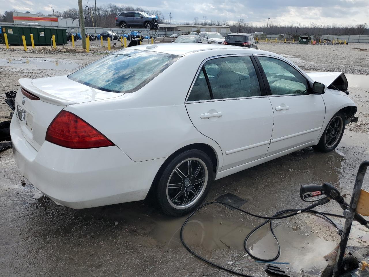 2007 Honda Accord VIN 1HGCM66577A077168 Copart auction photo, front end damage thumbnail 3