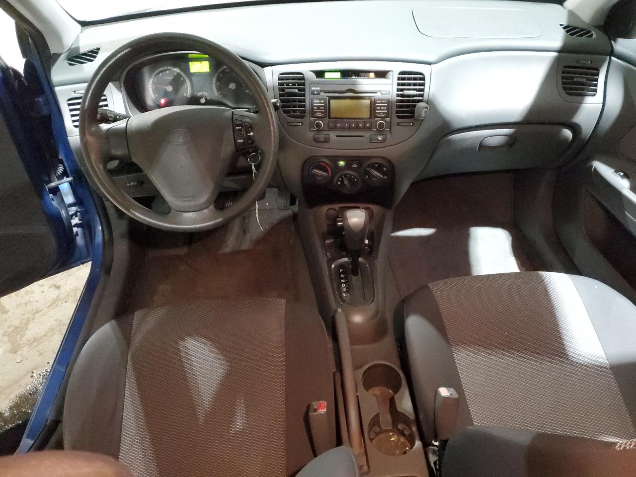 2009 KIA Rio VIN KNADE223796543603 Copart auction photo, front end / side damage thumbnail 8