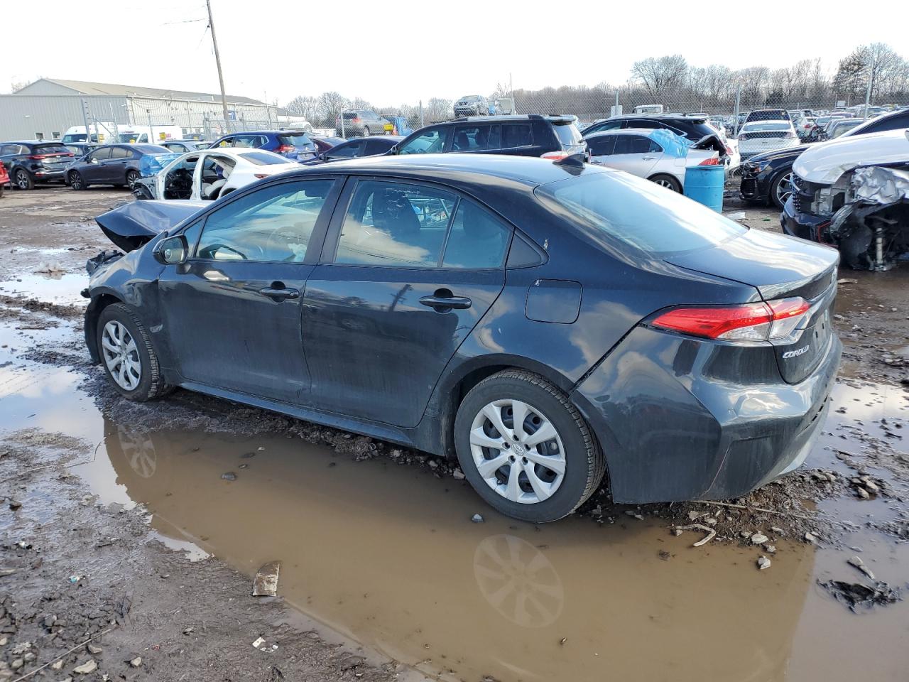 2022 Toyota Corolla VIN 5YFEPMAE5NP273547 Copart auction photo, front end / side damage thumbnail 2