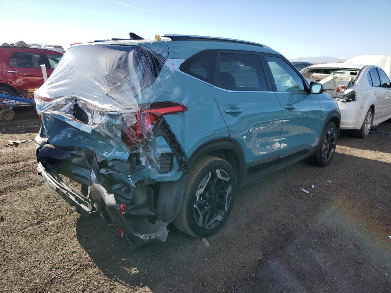2024 KIA Seltos VIN KNDETCA76R7577419 Copart auction photo, rear end damage thumbnail 3