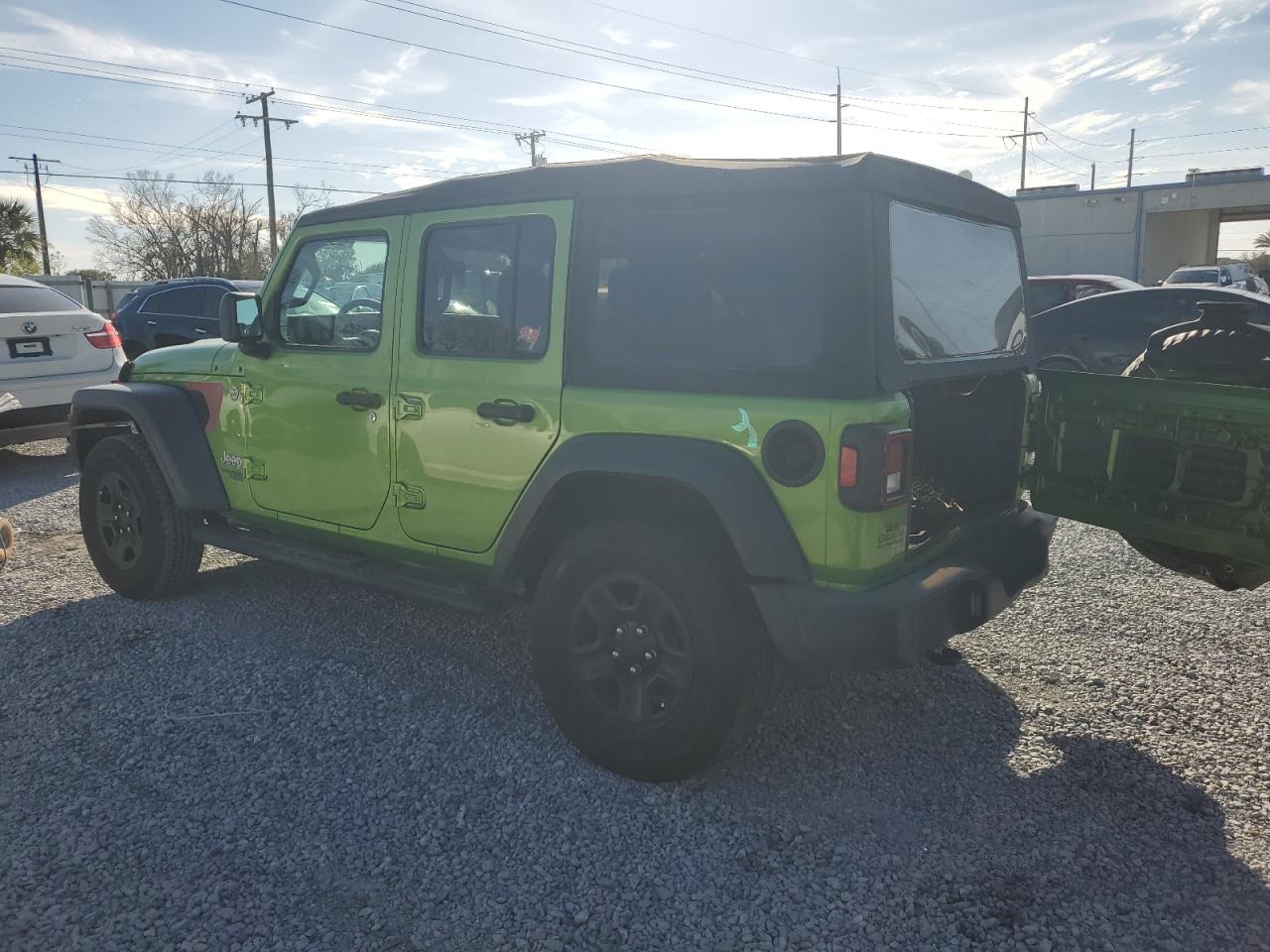 2018 Jeep Wrangler VIN 1C4HJXDN2JW293087 Copart auction photo, rear end damage thumbnail 2