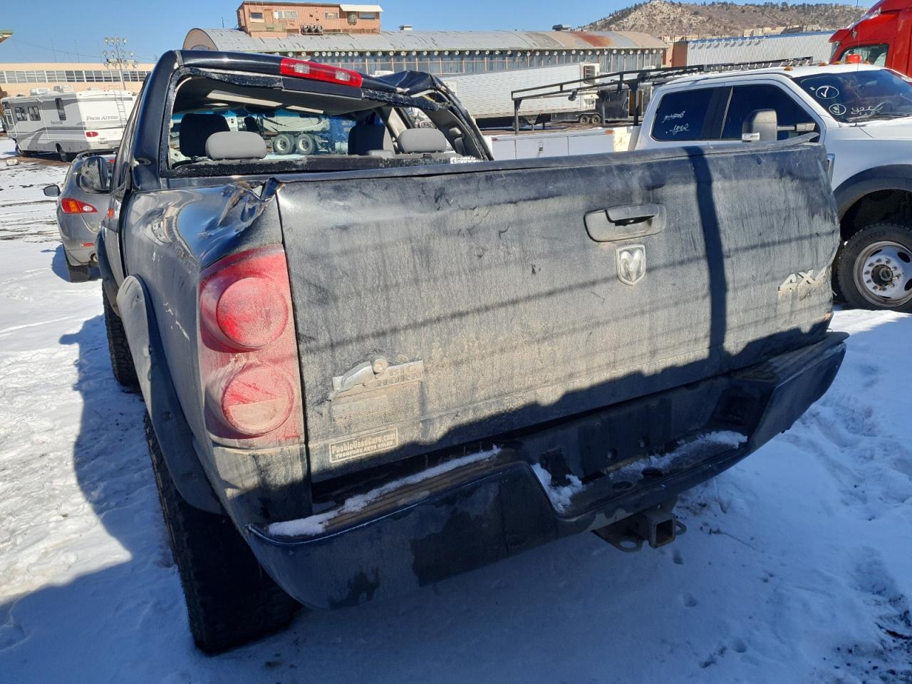 2008 Dodge RAM VIN 3D7KS28A18G229084 Copart auction photo, rear end / side damage thumbnail 6
