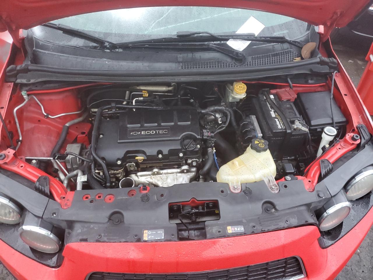2014 Chevrolet Sonic VIN 1G1JC6SB8E4123986 Copart auction photo, vandalism / side damage thumbnail 11