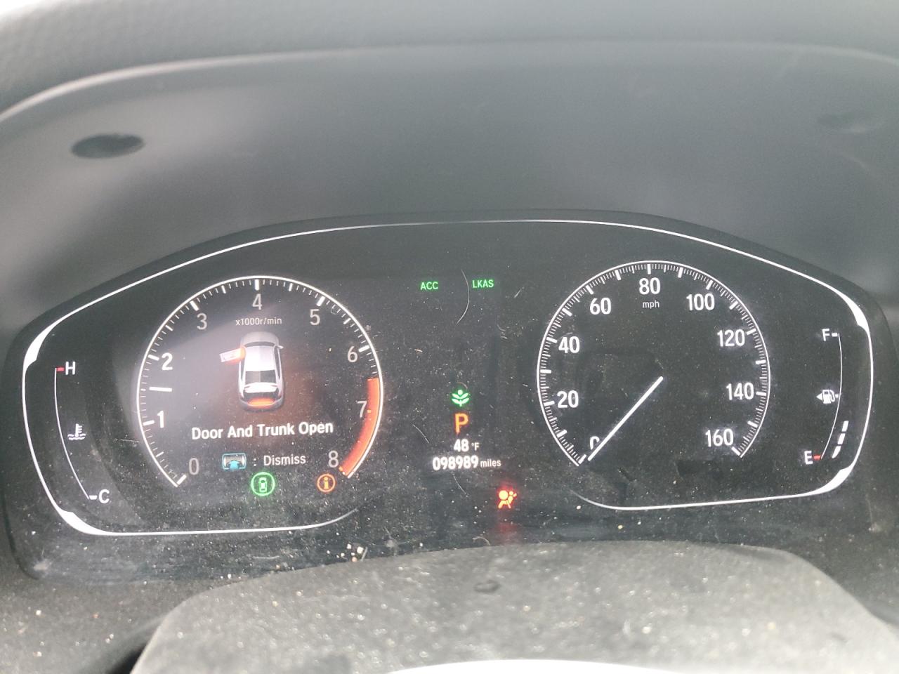 2019 Honda Accord VIN 1HGCV1F11KA034967 Copart auction photo, front end damage thumbnail 9