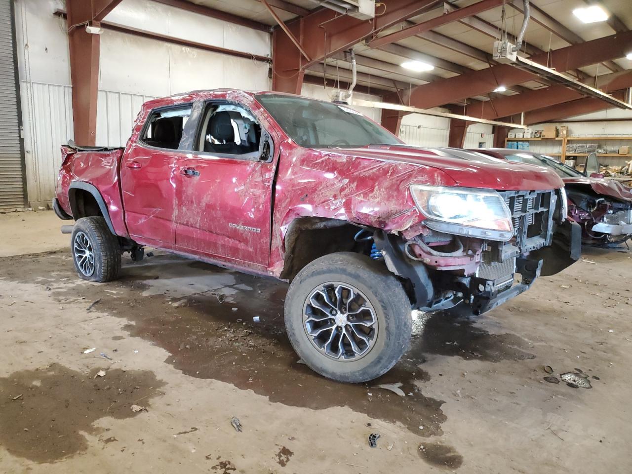 2021 Chevrolet Colorado VIN 1GCPTEE13M1140306 Copart auction photo, all over / mechanical damage thumbnail 4
