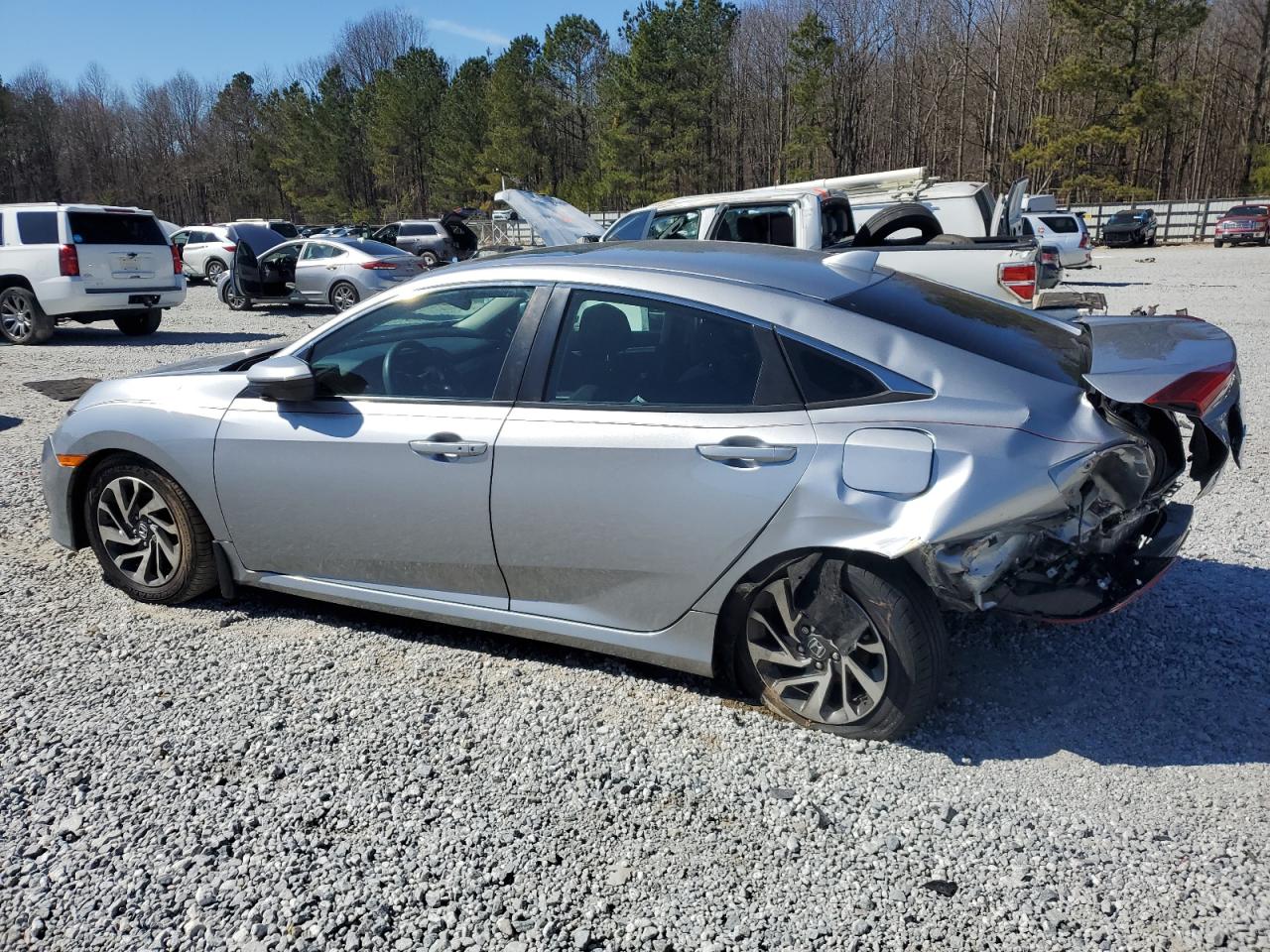 2017 Honda Civic VIN 19XFC2F73HE072072 Copart auction photo, rear end / undercarriage damage thumbnail 2