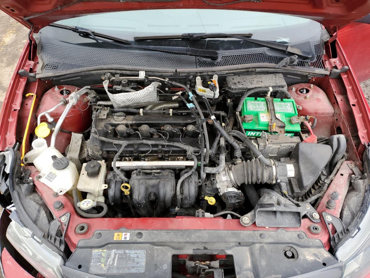2010 Ford Focus VIN 1FAHP3GN8AW190443 Copart auction photo, front end / side damage thumbnail 11