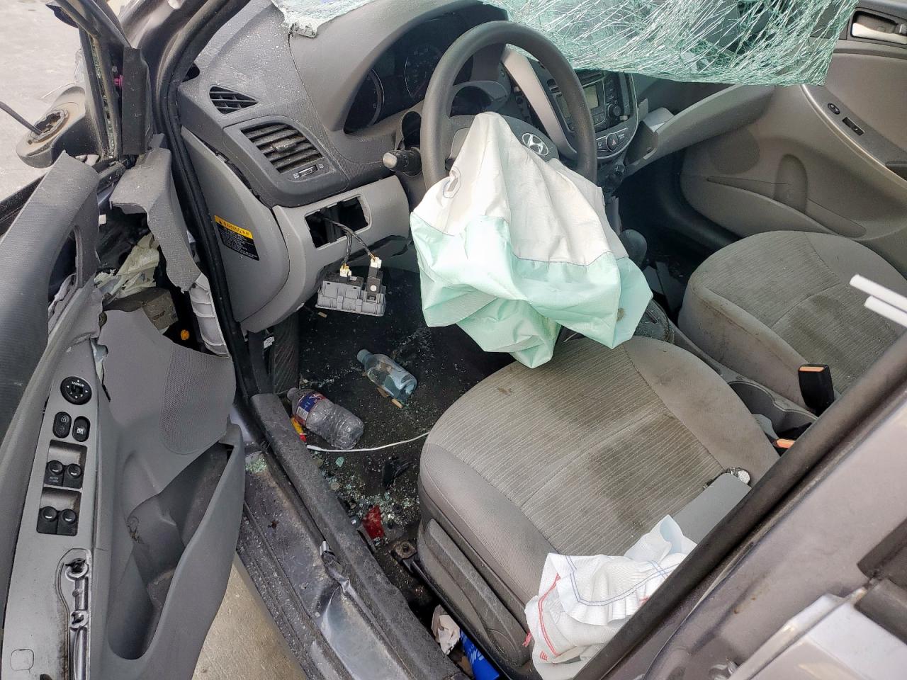 2017 Hyundai Accent VIN KMHCT4AE0HU218929 Copart auction photo, all over damage thumbnail 9