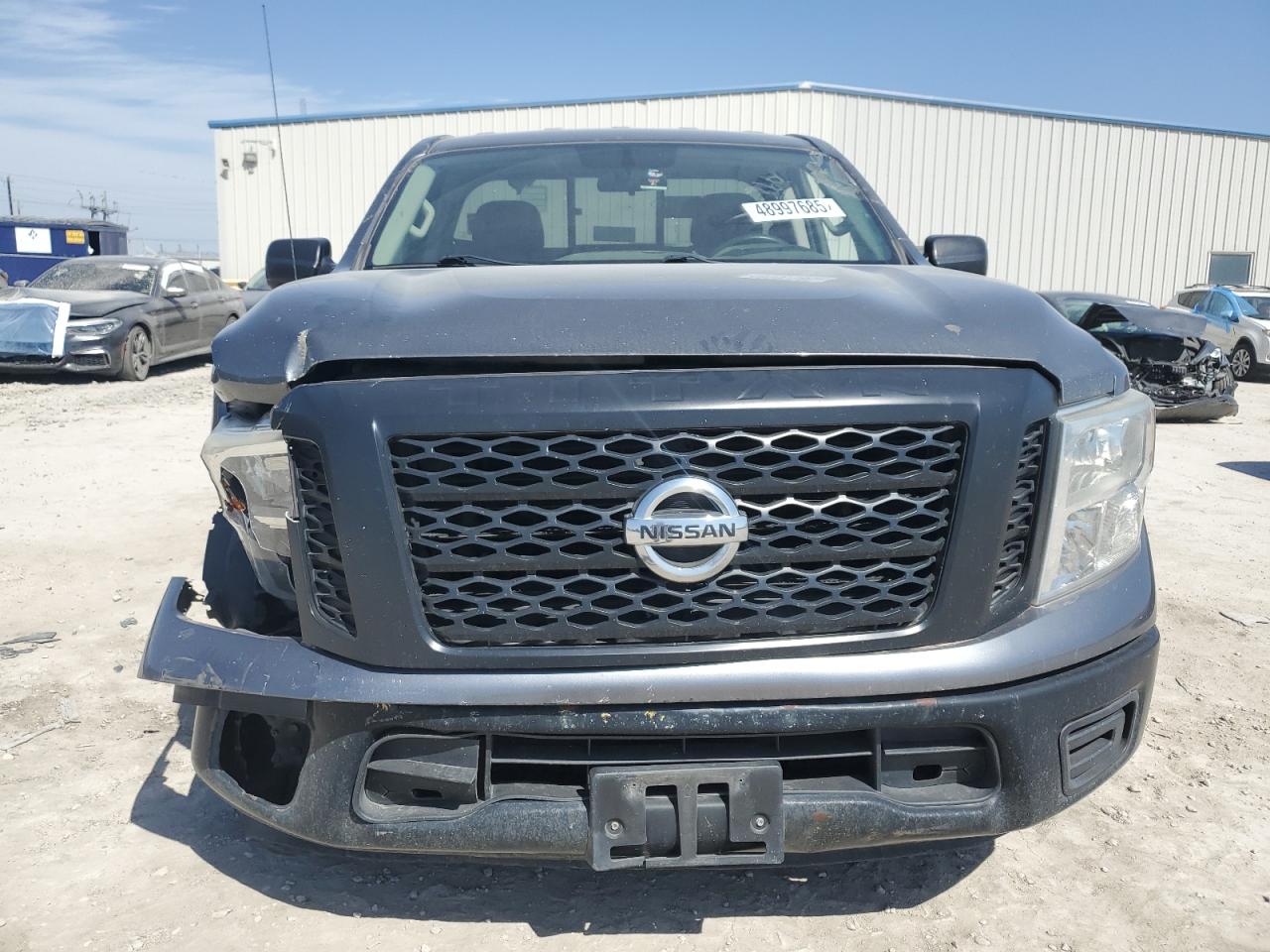 2017 Nissan Titan VIN 1N6AA1R73HN557858 Copart auction photo, front end / side damage thumbnail 5