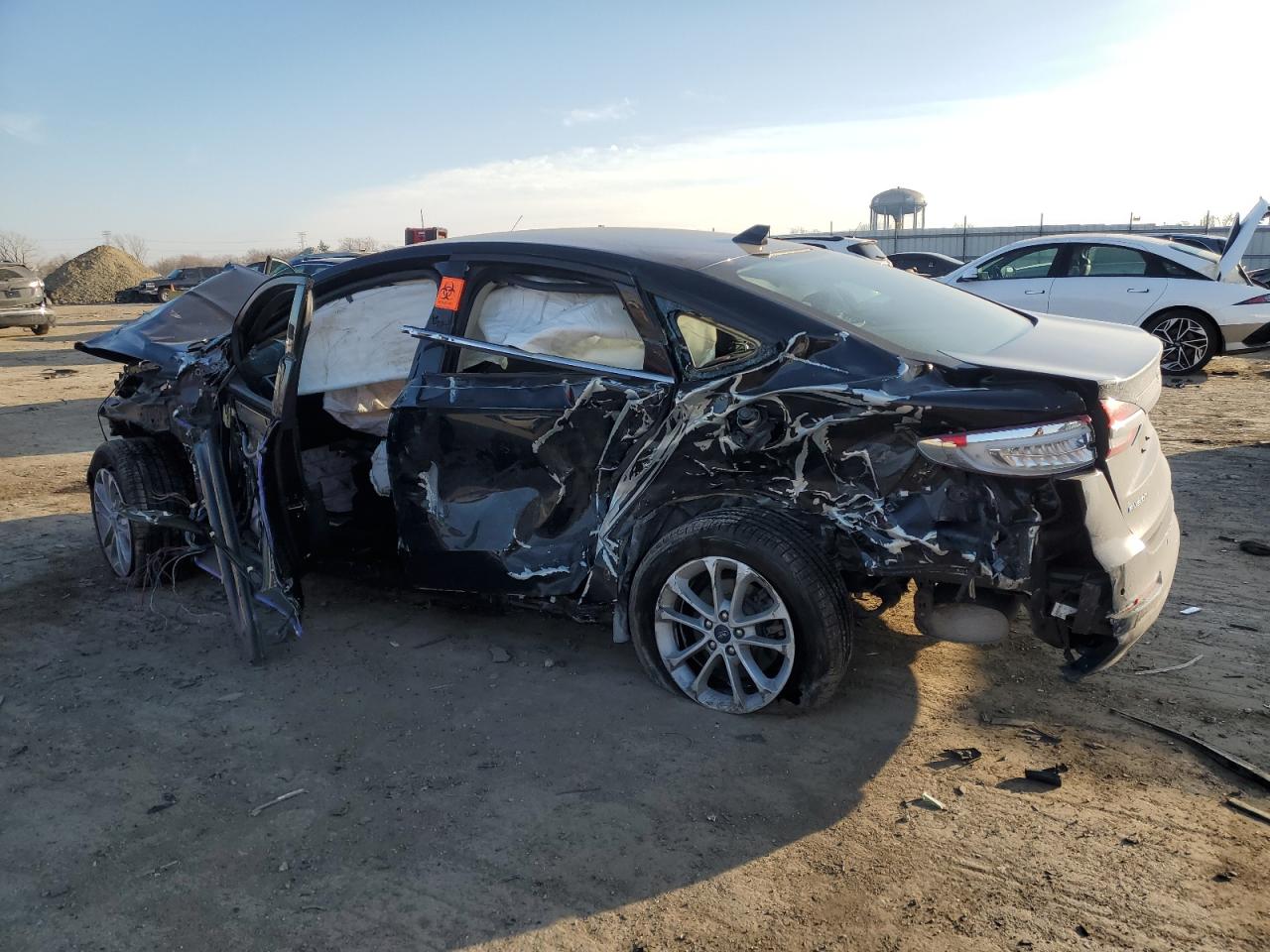 2020 Ford Fusion VIN 3FA6P0HD7LR185543 Copart auction photo, all over damage thumbnail 2