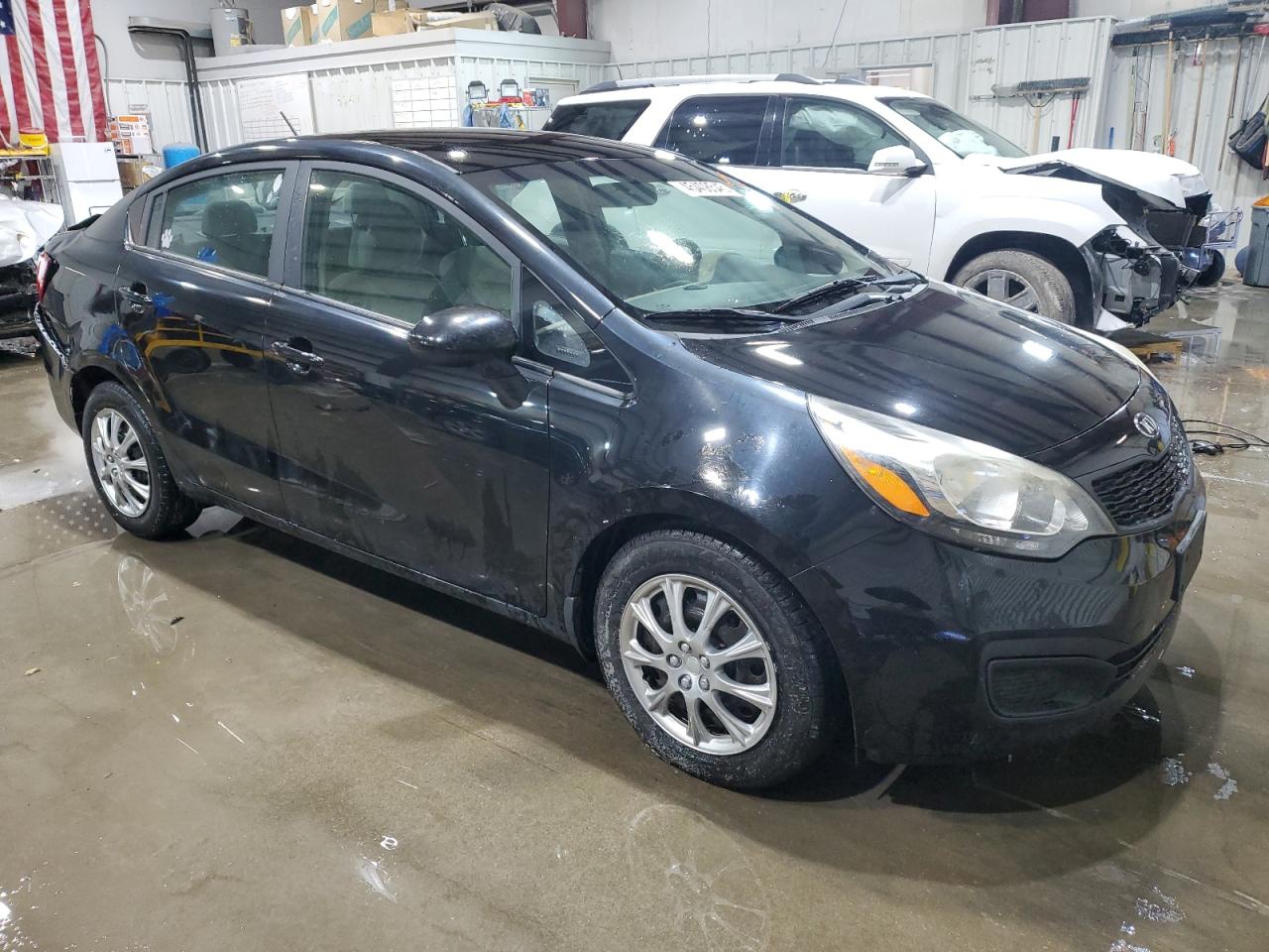 2015 KIA Rio VIN KNADM4A35F6501846 Copart auction photo, rear end / hail damage thumbnail 4