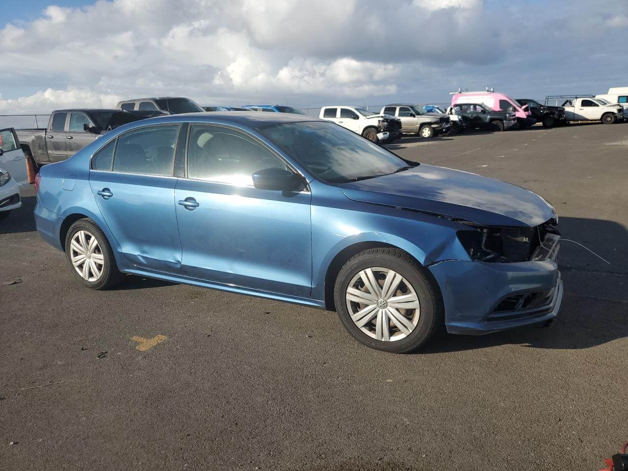 2017 Volkswagen Jetta VIN 3VW2B7AJ3HM234707 Copart auction photo, front end damage thumbnail 4