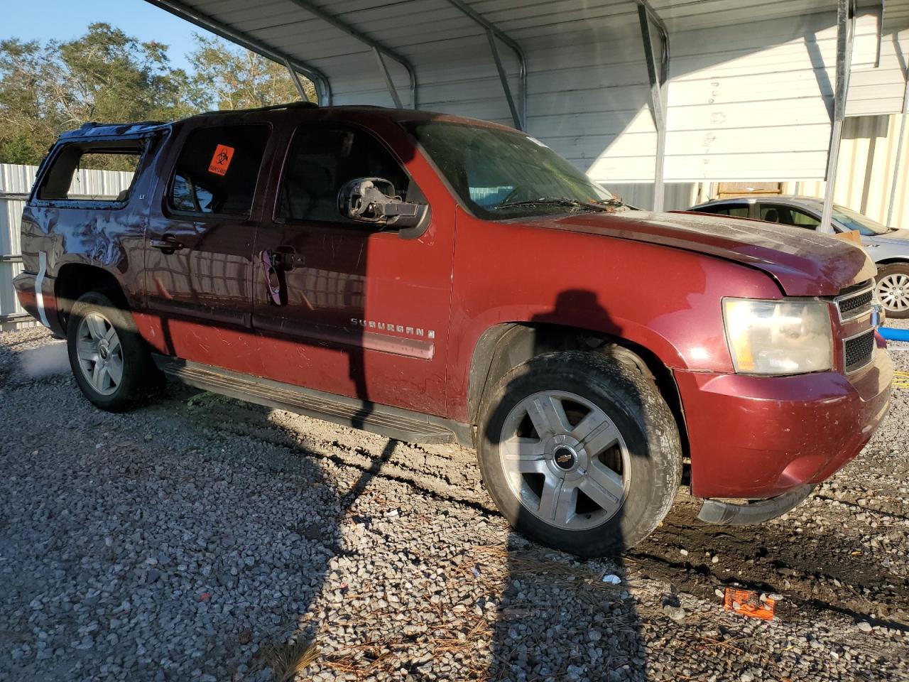 2008 Chevrolet Suburban VIN 1GNFK16328J238778 Copart auction photo, top/roof / rear end damage thumbnail 4