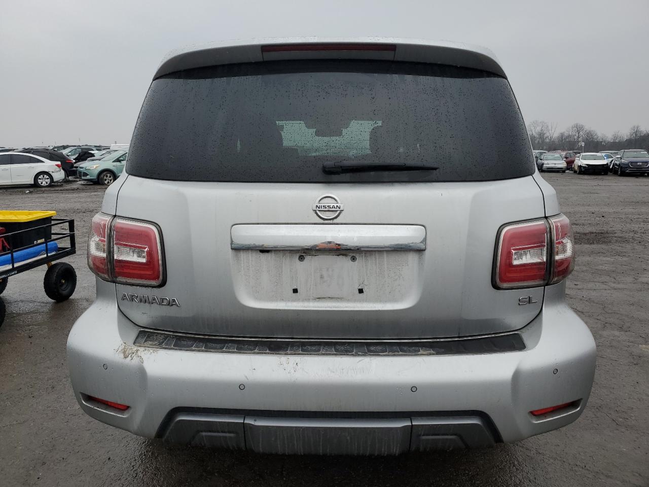 2019 Nissan Armada VIN JN8AY2ND0K9089978 Copart auction photo, side / front end damage thumbnail 6