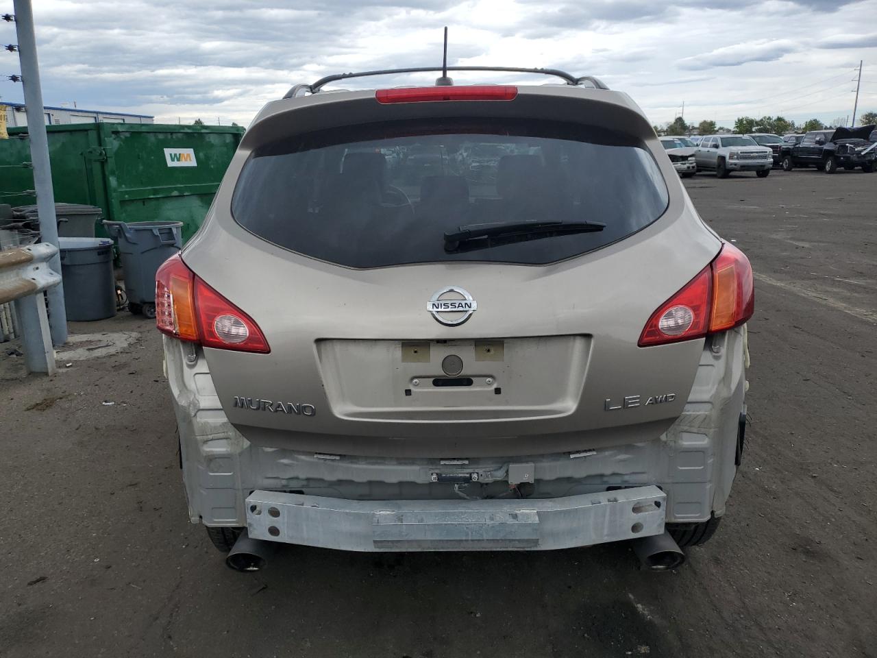 2010 Nissan Murano VIN JN8AZ1MW2AW114227 Copart auction photo, all over damage thumbnail 6
