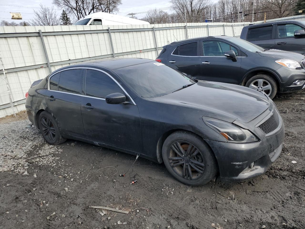 2013 Infiniti G VIN JN1CV6AP9DM721710 Copart auction photo, rear end / front end damage thumbnail 4