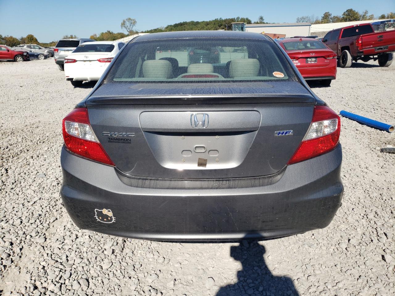2012 Honda Civic VIN 2HGFB2F61CH316181 Copart auction photo, front end damage thumbnail 6