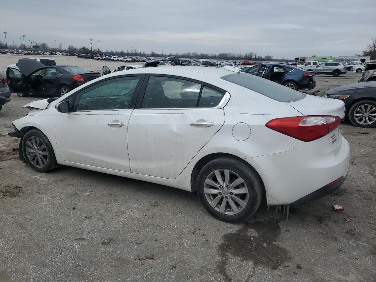 2014 KIA Forte VIN KNAFX4A89E5114846 Copart auction photo, front end damage thumbnail 2