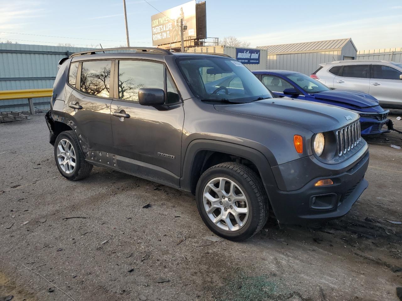 2017 Jeep Renegade VIN ZACCJBBB3HPF91872 Copart auction photo, rear end damage thumbnail 4